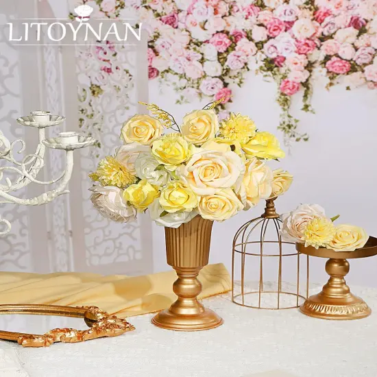 Artificial Flower Combo Flowers Exquisite Yellow Flower Box Set {4}