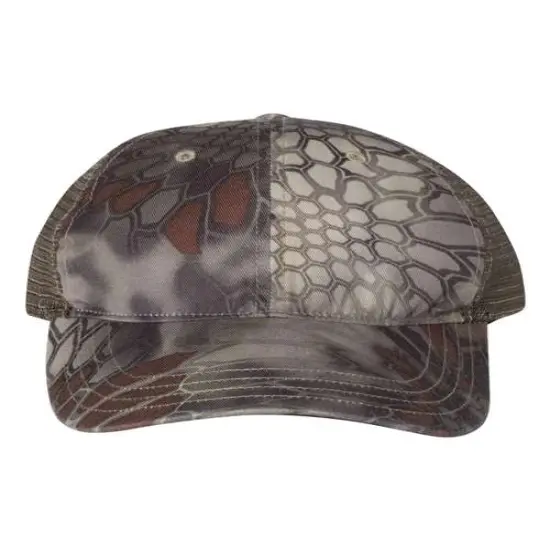 Richardson&reg; Garment Washed Printed Trucker Cap Real Original/ Black {5}