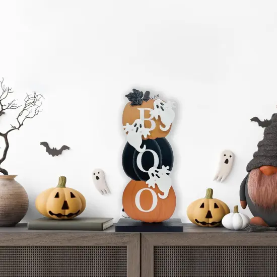 Halloween Decorations Indoor Boo Ghost Pumpkin {5}
