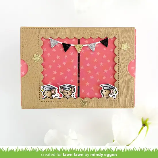 Lawn Cuts Custom Craft Die-Ta-Da! Diorama! Scalloped Window Add-On {2}