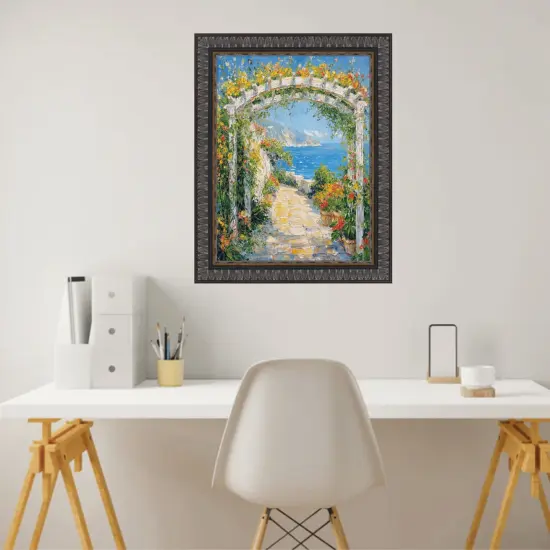 Wheat Leaf Ebony Gold Picture Frame 25x25 frame {5}