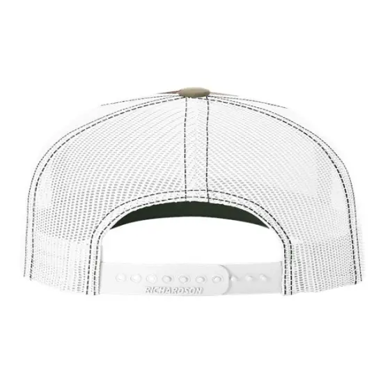 Richardson&reg; Five Panel Printed Trucker Cap Green White {7}