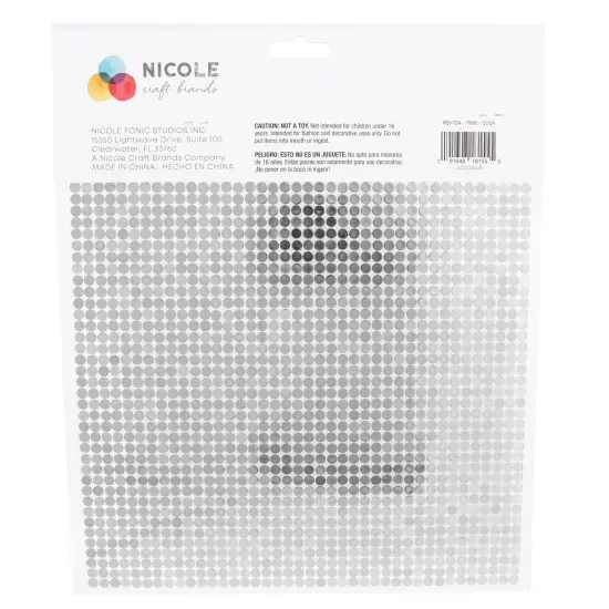 Craft Perfect Gem 10"X10" Gem Sheet 6MM-Pink {4}