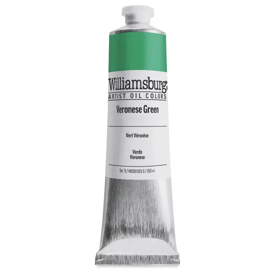 Williamsburg Handmade Oil Paint - Veronese Green, 150 ml tube {2}