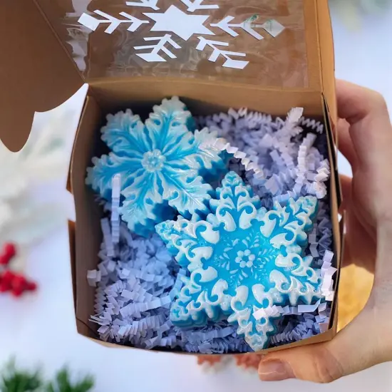 Snowflake Silicone Soap Mold {1}