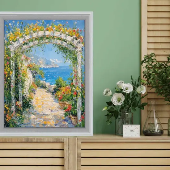 Modern Silver Metal Brushed Picture Frame 14x14 frame {6}