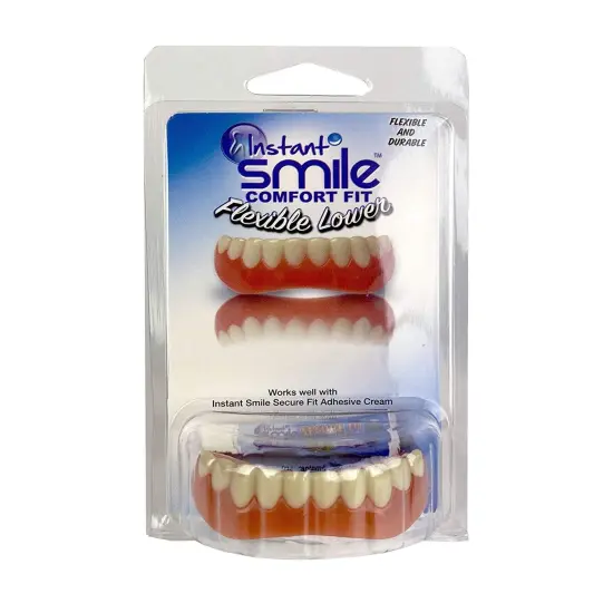 BOTTOM TEETH lower VENEER false Cosmetic secure smile {2}