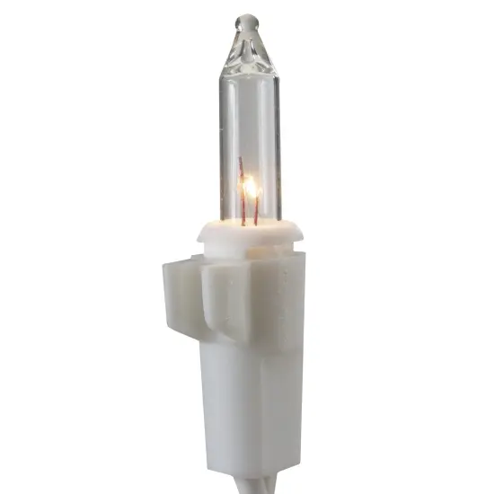 Northlight Mini Christmas Lights with Clips for Outdoor Decorations - Clear - 19.5" White Wire - 70ct {4}