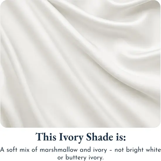 Luxury 100% Egyptian Cotton Pillow Cases Standard Size Set of 2, Sateen Weave, Soft, Breathable & Cooling Ivory Pillow Cases {2}