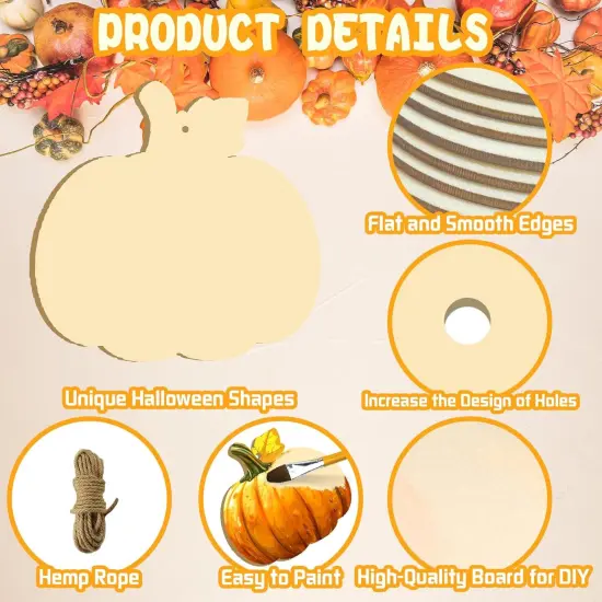 Unfinished Blank Wooden Ornaments {2}