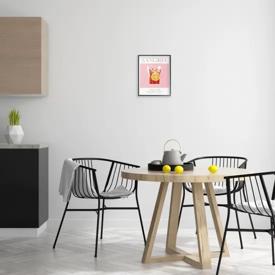 Stupell Industries Chic Minimal Sangria Framed Giclee Wall Art Design by Omar Escalante {2}