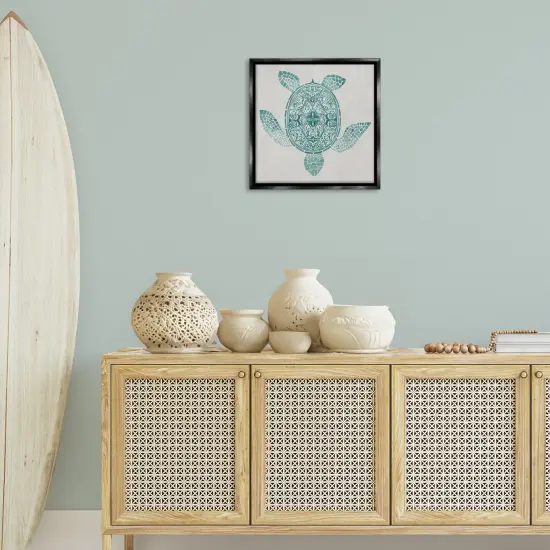 Stupell Industries Geometric Patterned Tortoise Floating Frame By Hannah Dawson {2}