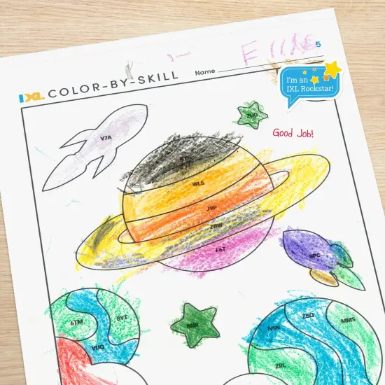 IXL 72 Ribbons and Rockstars Stickers for Kids, 6 Sheets of Incentives for Awards, Classroom Prizes, Reward Chart, Crafts, Scrapbooking, Planner, Motivational School Supplies {4}