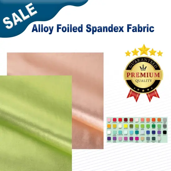 Alloy Foiled Spandex Fabric Graphite/Lig Purple {2}