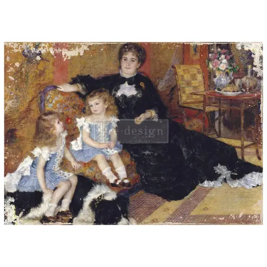 Redesign A1 Decoupage Rice Paper (Mulberry Tissue Paper) - Family Moment 23.4"X33.1" {1}