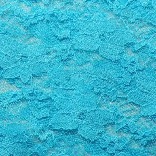 Seduction Lace Nylon Spandex Tricot Turquoise {5}