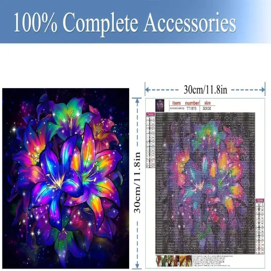 Diamond Painting Kits for Adults-Flowers Diamond Art Kits for Adults,5D Floral Diamond Painting Flowers {3}
