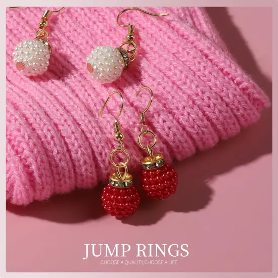 Jump Rings, 968pcs Jewelry Making Supplies, Jump Rings for Jewelry Making, Gold Silver Jump Rings for Charm, Lobster Claw Clasps for Necklace Bracelet Jewelry, Key Chain Rings for Keychain {3}