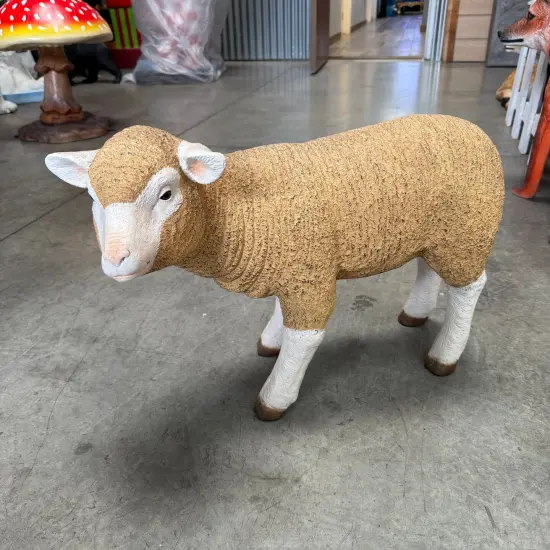 Merino Baby Lamb Life Size Statue {4}