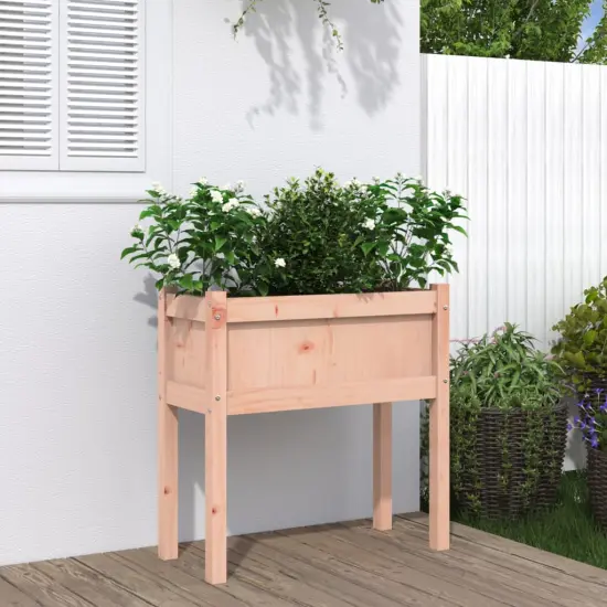 vidaXL Garden Planter with Legs 27.6"x12.2"x27.6" Solid Wood Douglas {1}