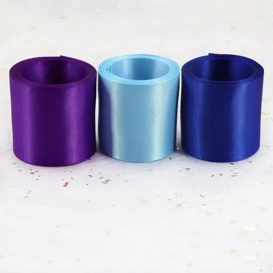 YERELO Double Face Satin Ribbon 2 inch Ribbon 20 Solid Color Ribbon Assortment, 2" X 2 Yard Each Total 40 Yards Per Package, Ribbon for Gift Wrapping Ribbons for Crafts Hair Ribbons {4}