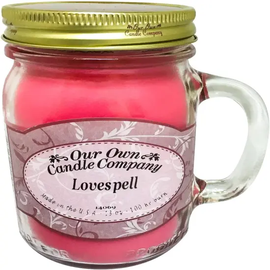 Lovespell Scented 13 Ounce Mason Jar Candle {1}