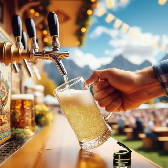 Bakell - Champagne Gold Tinker Dust Dust Edible Glitter (5g, 1x Jar) for Food, Desserts, and Beverages! {5}