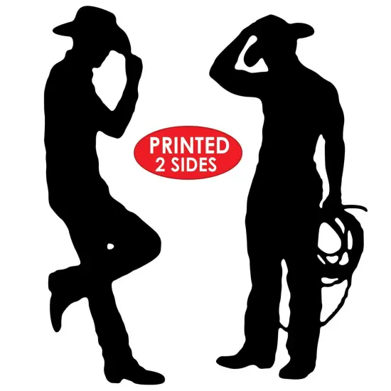 24 Pack Bulk Cowboy Party Silhouettes {4}