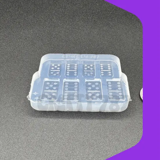 Domino Doble 6-5 Mini Bundle Stud Earring Silicone Mold DTMF inspired (C14) {2}