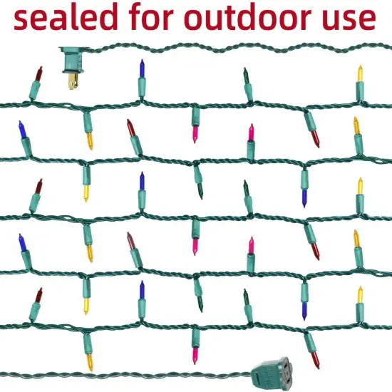 Green Wire,Multicolor,Incandescent Bulb 300 Mini String Lights for Indoor Christmas Tree Garland Birthday Wedding Party Festival Decoration {5}