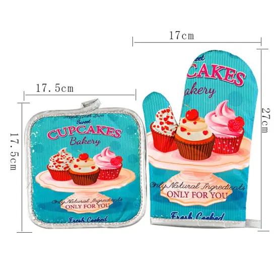 Oven Mitts Dessert Style Pink {4}