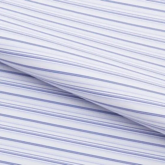 Diverse Shade of Stripes Printed On Recycled Spandex Fabric White/Lavender {1}