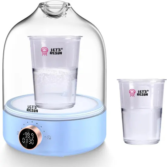 LET&rsquo;S Resin Upgraded Resin Bubble Remover, Eliminate 99% Bubble in 5-9 Minutes, 99Kpa with Digital Display，Bigger Capacity, Auto Vent, Timer for Epoxy Resin Casting, Resin Art Crafts, Jewelry Making {1}