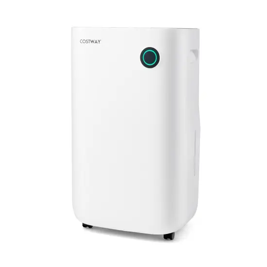 4500 Sq. Ft Dehumidifier with 5 Modes and 3-Color Indicator Light-White {1}