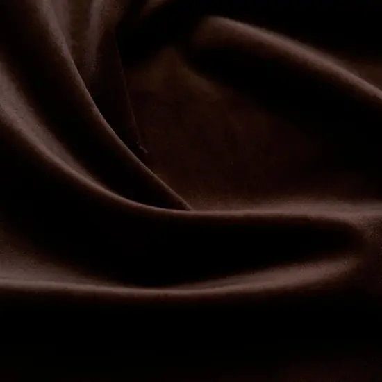 Giselle Plush Velvet Fabric Luxuriously Soft & Richly Textured 100% Polyester, 55" Wide Espresso {1}