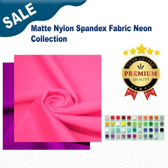 Matte Nylon Spandex Fabric Neon Collection Famous UV/B Reactive {2}
