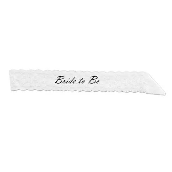 6 Pack Bulk Bride To Be Lace Sash {1}