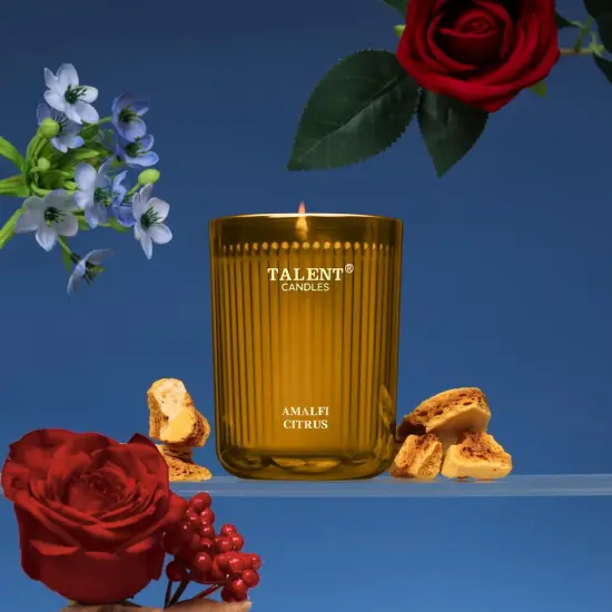 Jar Candles for Home Scented | Aromatherapy Candles Gifts for Women & Men | Natural Soy Candle | 8.4oz Traditional Style | Amalfi Citrus {5}