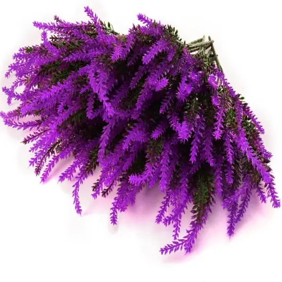 4pcs Lavender Plants for Elegant Table Decor & Relaxing Fall Ambiance Purple {1}