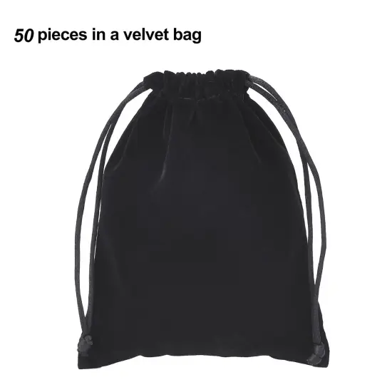 50 Pieces Mixed Stone Beads Crystal Stone Pendants Quartz Charms with Storage Bag for Jewelry Making (Irregular Style) {4}