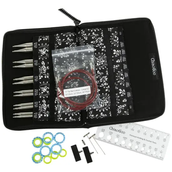 ChiaoGoo TWIST Red Lace Interchangeable 5" Tip Set - Large - US 9-15 (5.5-10mm) {2}