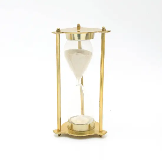 Decorative Aluminium Frame Sand Timer - Hourglass (4.5"X4.5"X9") {2}