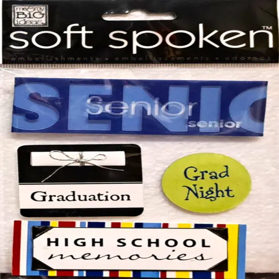 Me & My Big Ideas High School Senior Dimensional Stickers {1}