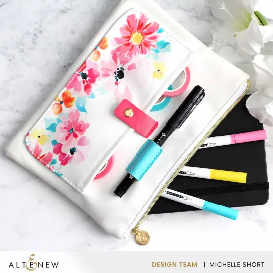 Dreaming in Watercolor Zipper Pouch (280mm x 195mm) {5}