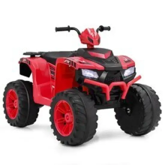 Red 24V Electric Ride-On ATV for Kids with Wireless Connection, 3-8 Years Old Blue {8}