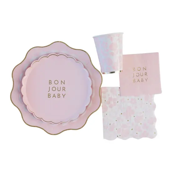 BONJOUR BABY PETAL PINK SMALL PLATES {3}