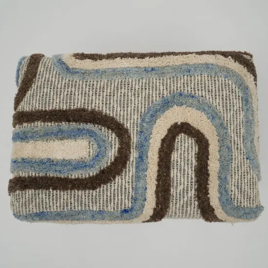 Stylish Tufted Upholstered Stool with Wooden Legs &ndash; Set of 2 {6}