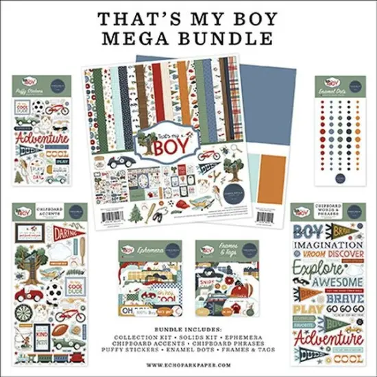 Carta Bella That's My Boy Mega Bundle {1}