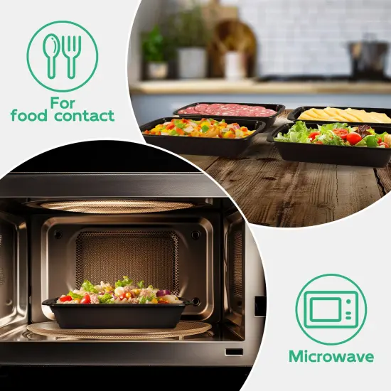 50pcs Extra Thick Leak Proof Meal Prep Containers 28oz Rectangular Disposable Food Storage Boxes, Stackable, Microwave, Dishwasher & Fridge Safe, Perfect for Salads, Snacks & More, Meal Prep Supplies {4}