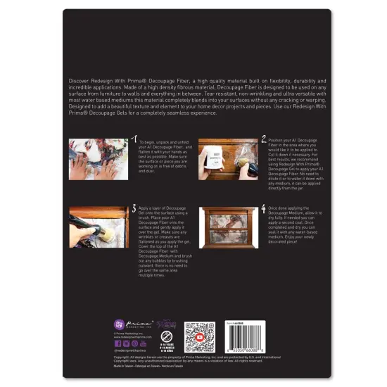 A1 Decoupage Fiber - Antique Laces - 1 sheet, A1 size {3}